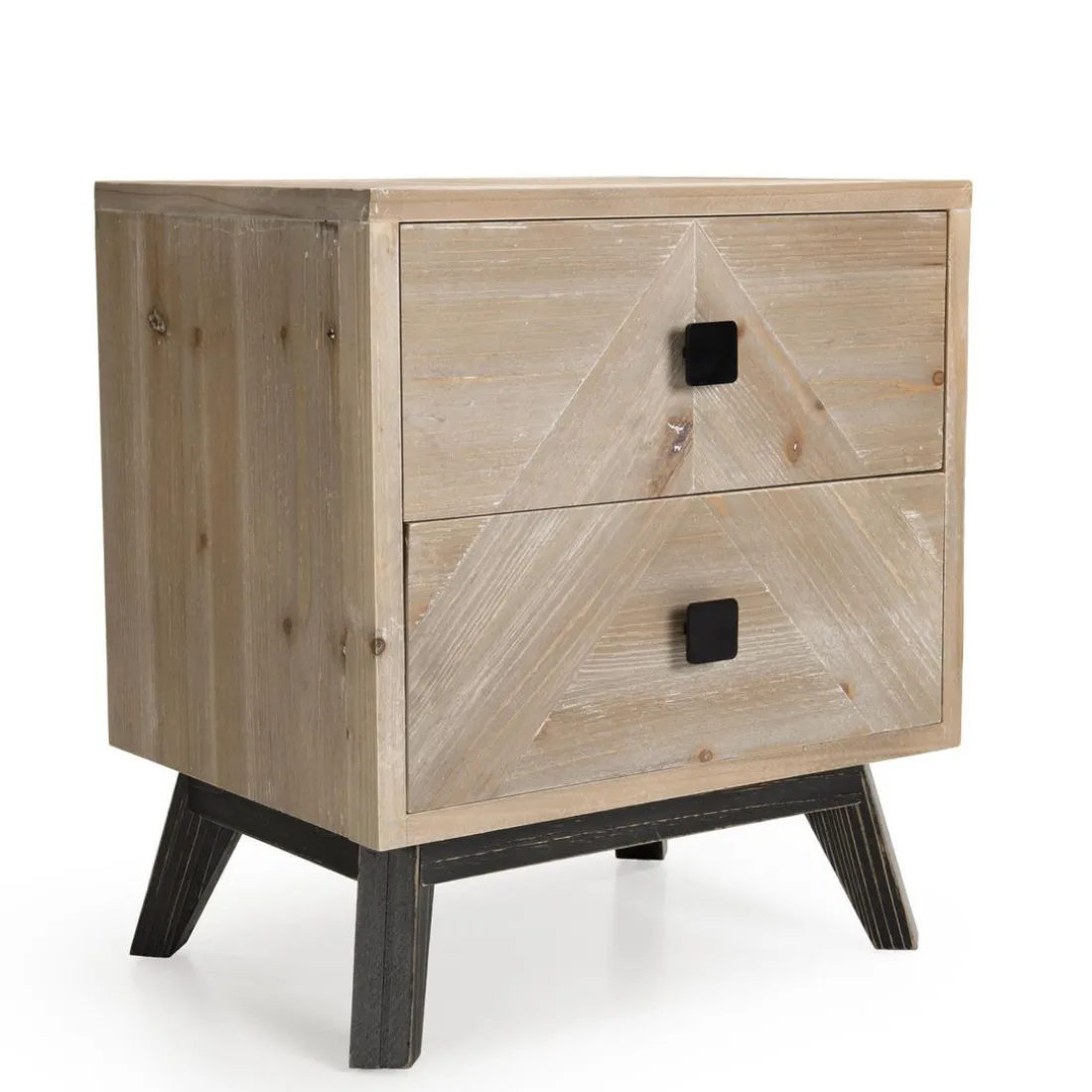 Chevet MANDY Scandi 2 Tiroirs