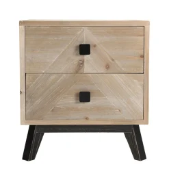 Chevet MANDY Scandi 2 Tiroirs