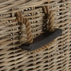 Coffre de rangement en kubu naturel KALLY