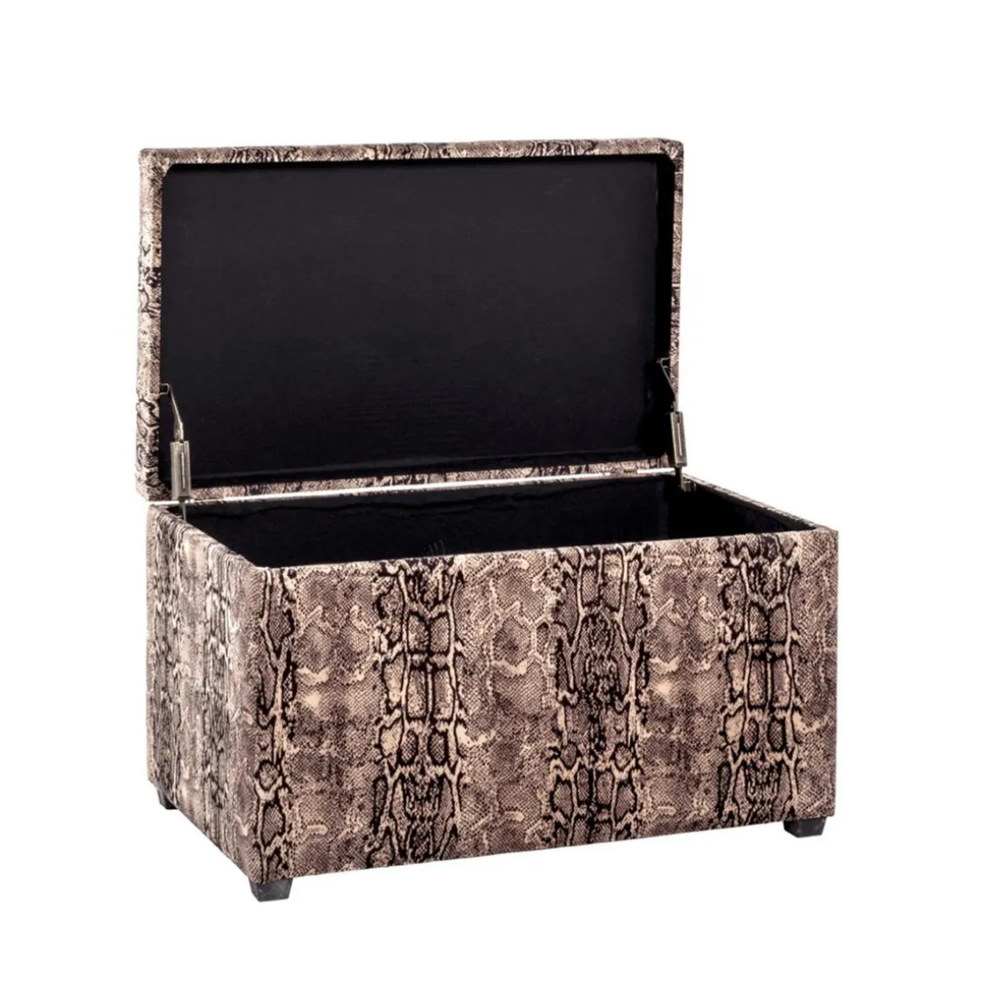 coffre de rangement en MDF recouvert velours