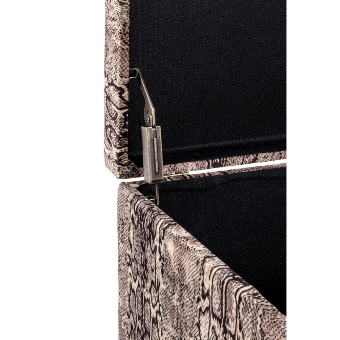 coffre de rangement en MDF recouvert velours