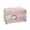 Coffre de rangement simili cuir imprimé du motif