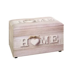 Coffre de rangement simili cuir imprimé du motif