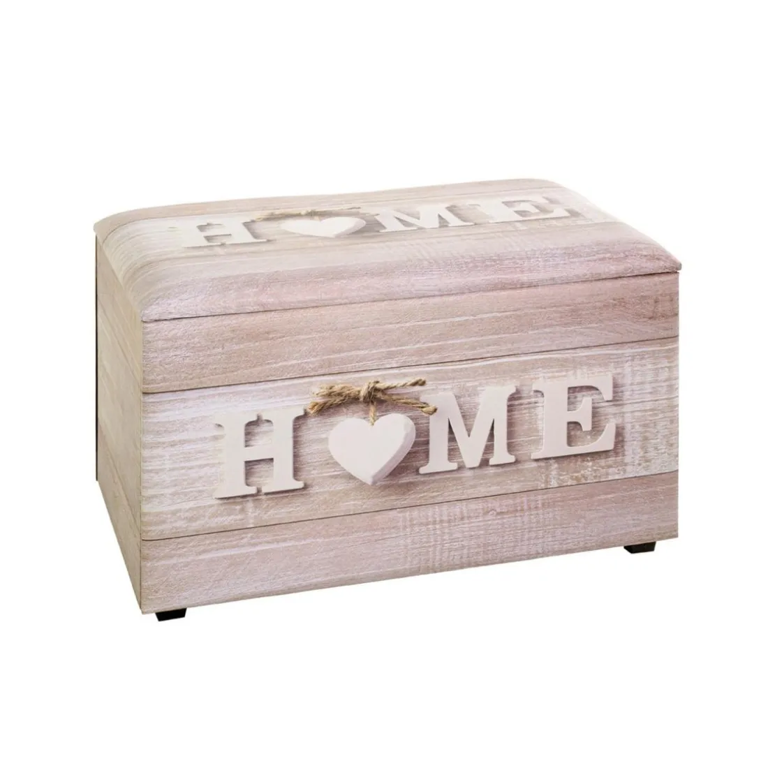 Coffre de rangement simili cuir imprimé du motif
