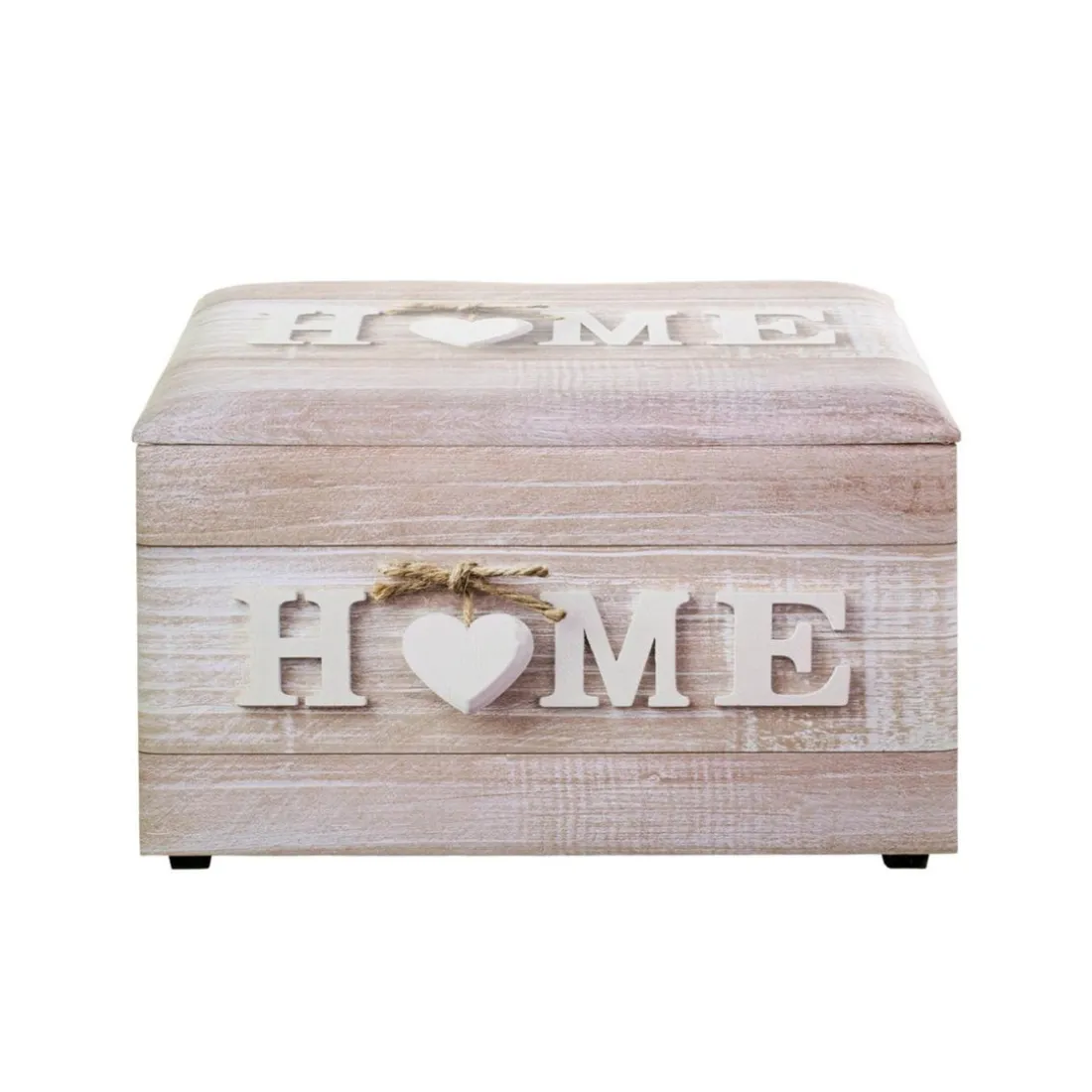 Coffre de rangement simili cuir imprimé du motif