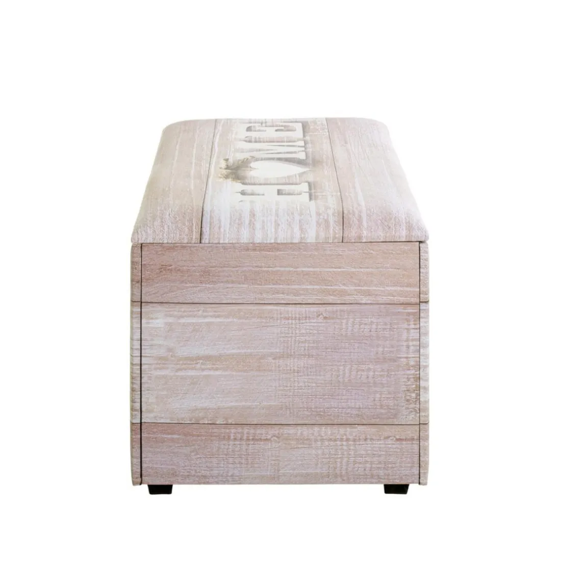 Coffre de rangement simili cuir imprimé du motif