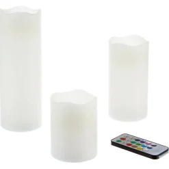 Coffret de 3 bougies LED