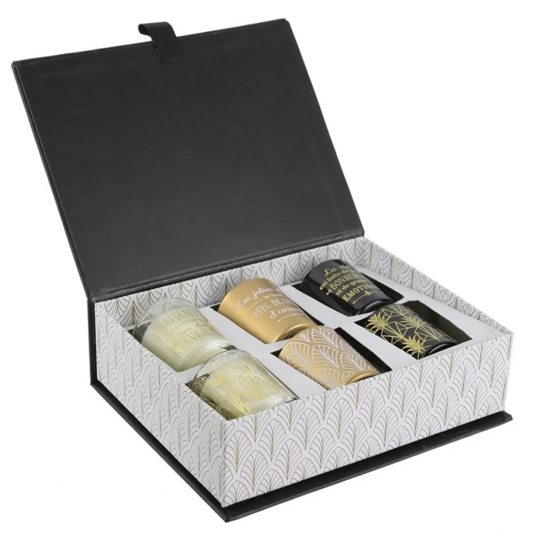 Coffret de 6 Bougies MELISSA - Noir