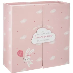 Coffret Naissance Porte Nuage Rose