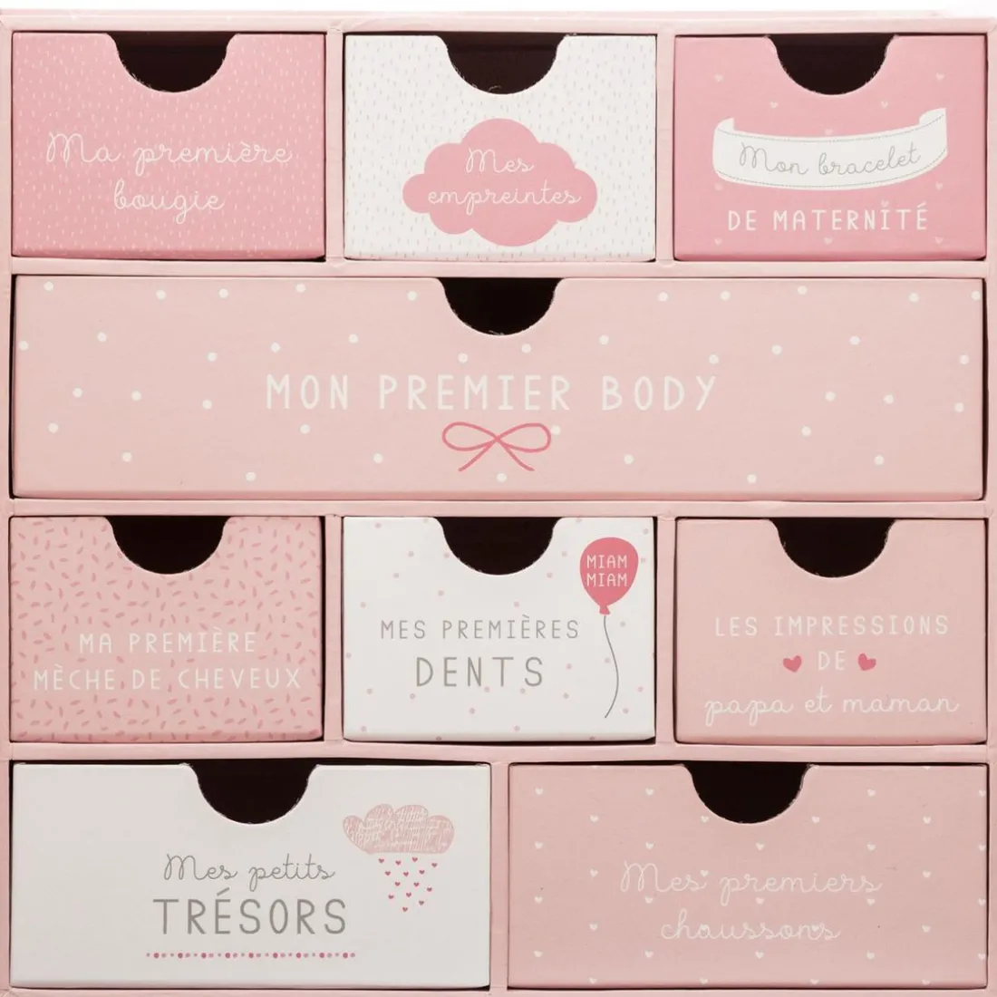 Coffret Naissance Porte Nuage Rose