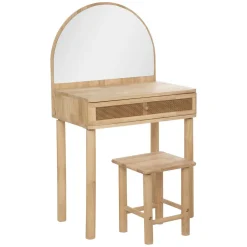 Coiffeuse + tabouret campagne