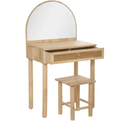 Coiffeuse + tabouret campagne