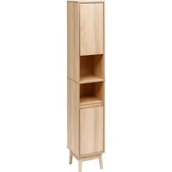 Colonne 2 portes Abana bois clair