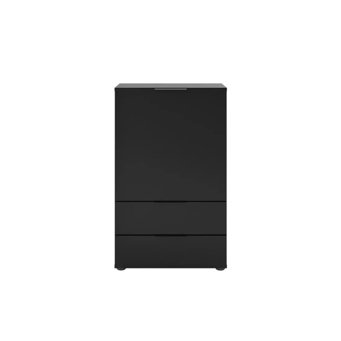 Commode 1 porte 2 tiroirs DARK 5 anthracite