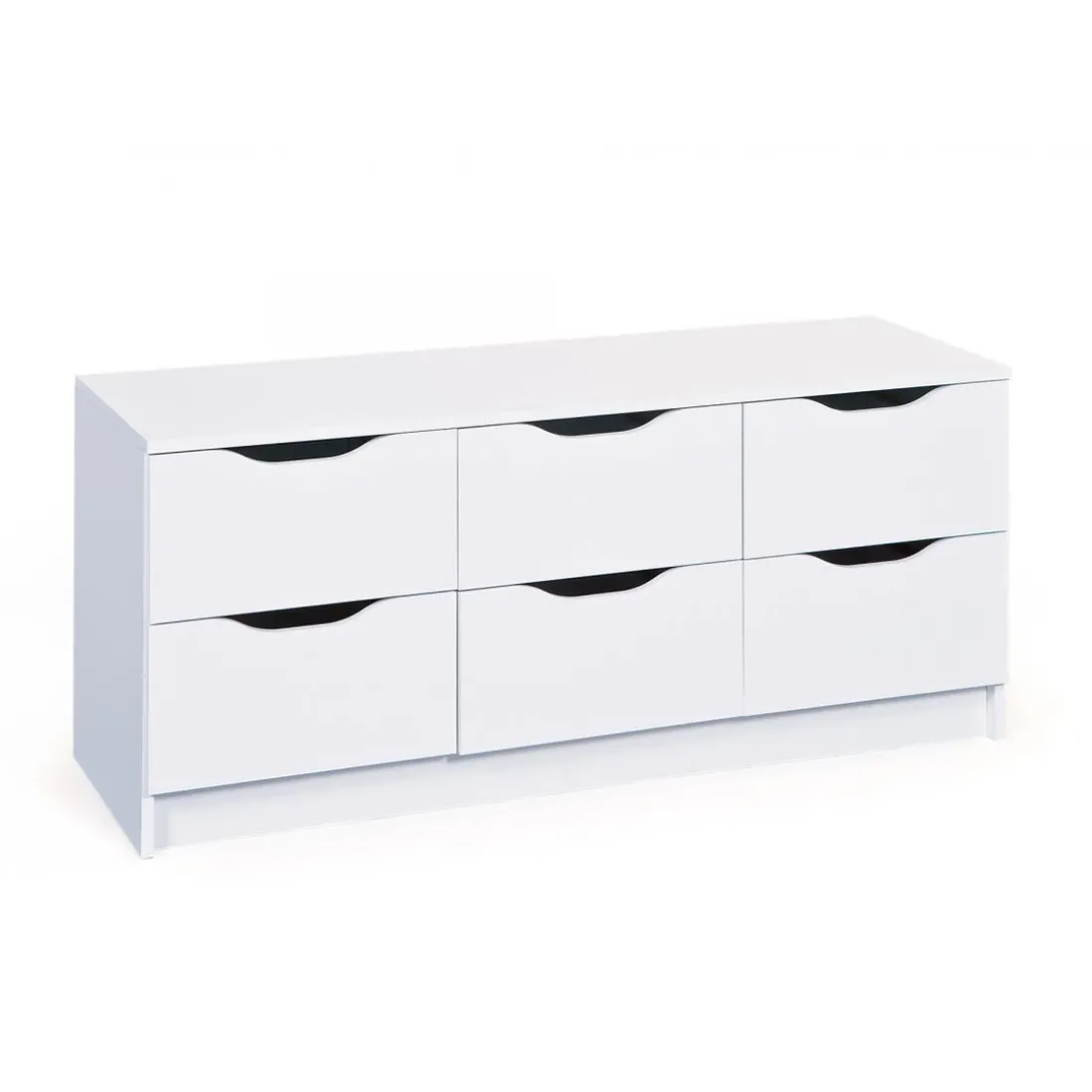 Commode 6 tiroirs Blanc MAURATI