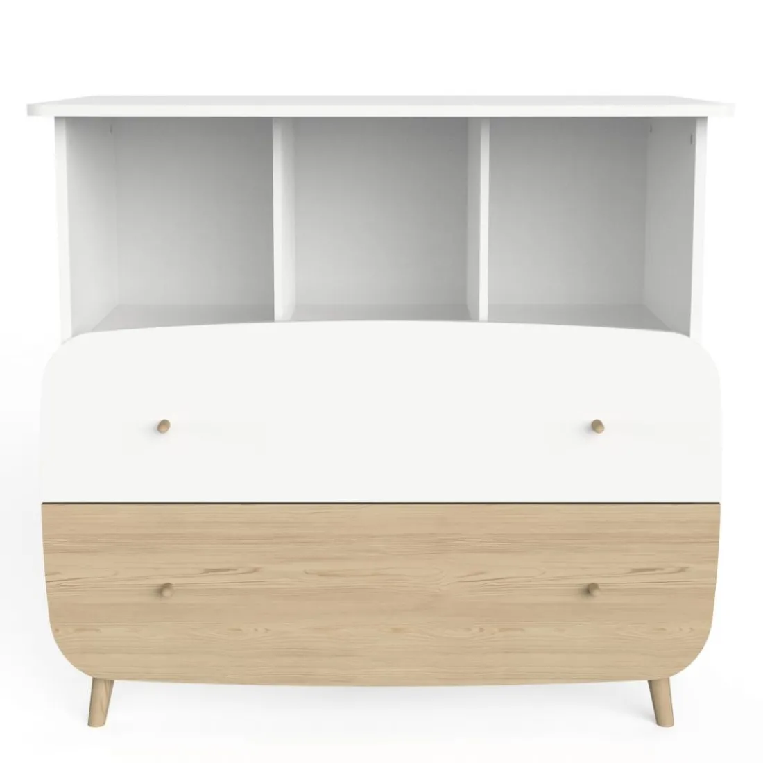 Commode FIRMIANA 2 tiroirs avec 3 niches