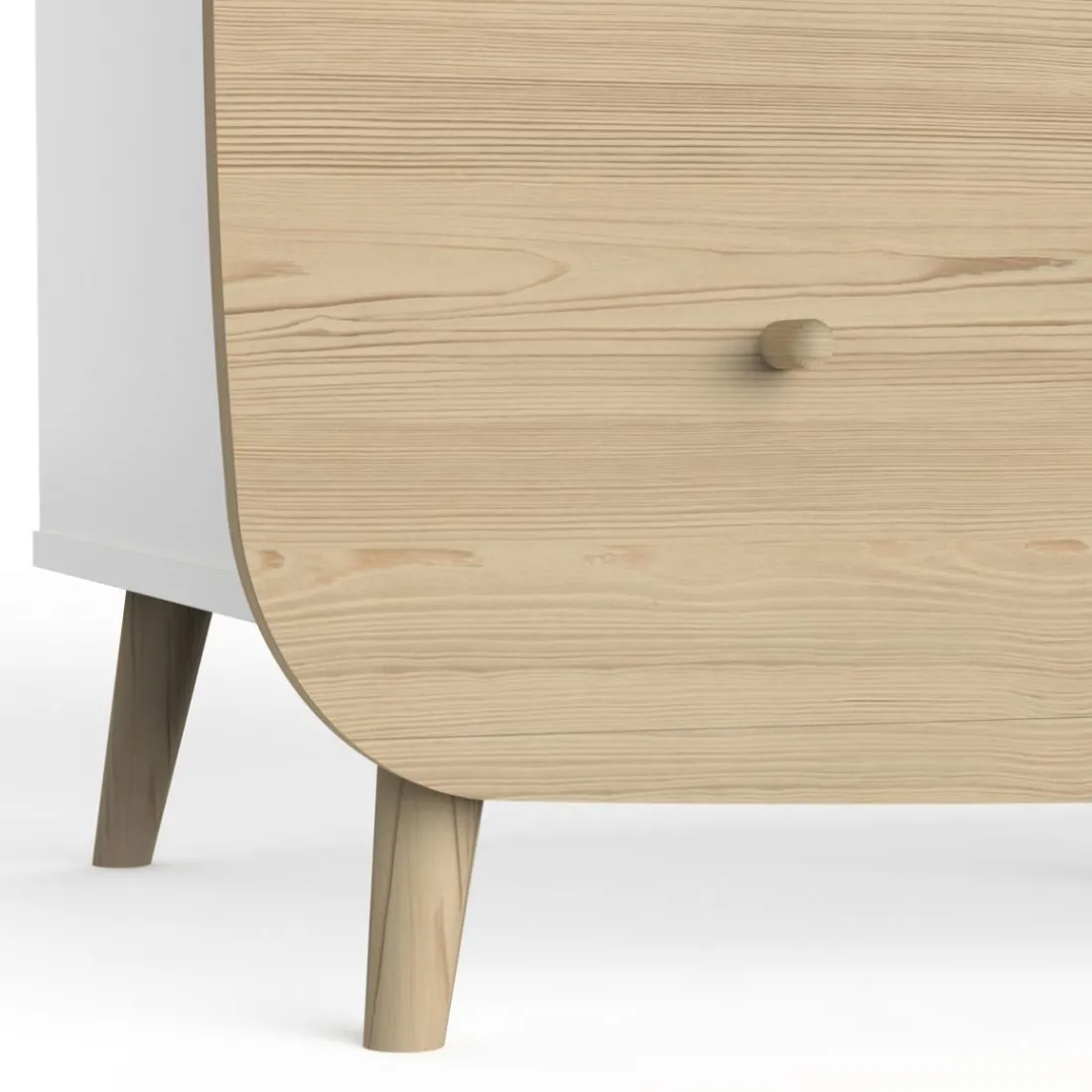 Commode FIRMIANA 2 tiroirs avec 3 niches