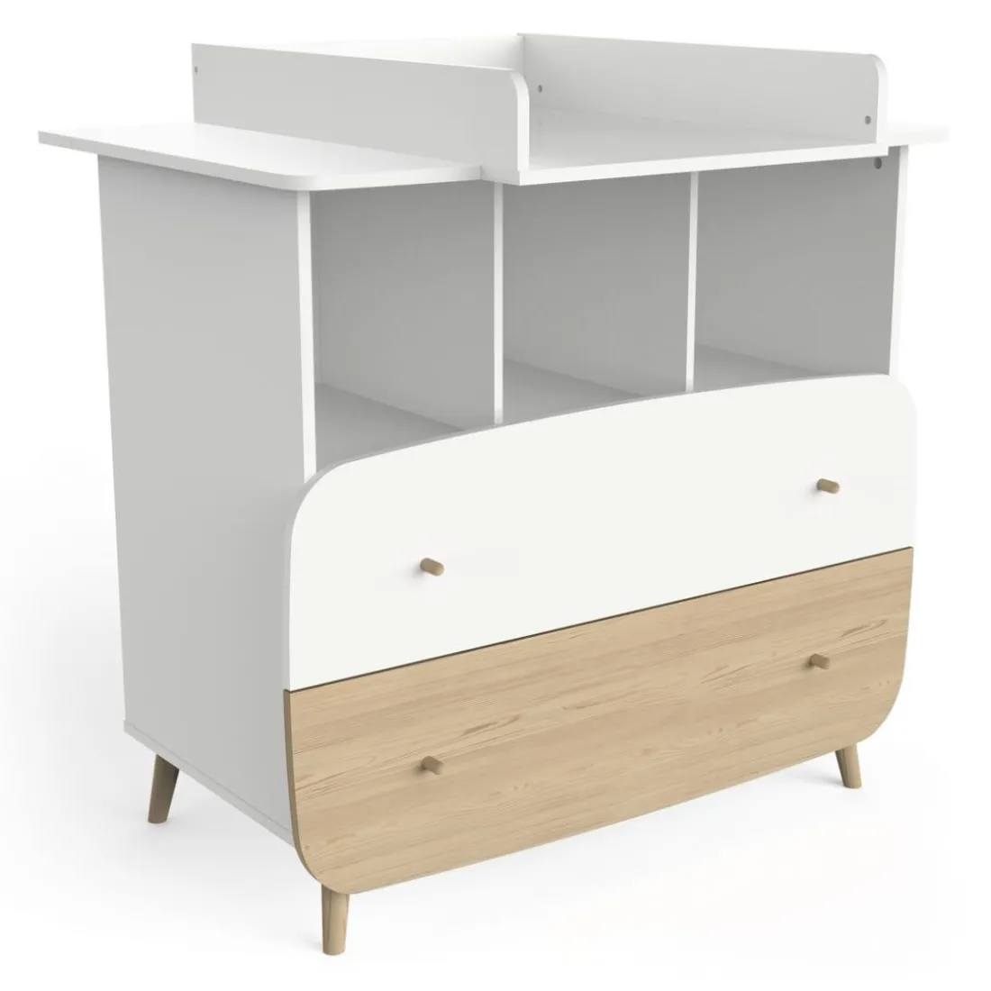 Commode FIRMIANA 2 tiroirs avec 3 niches