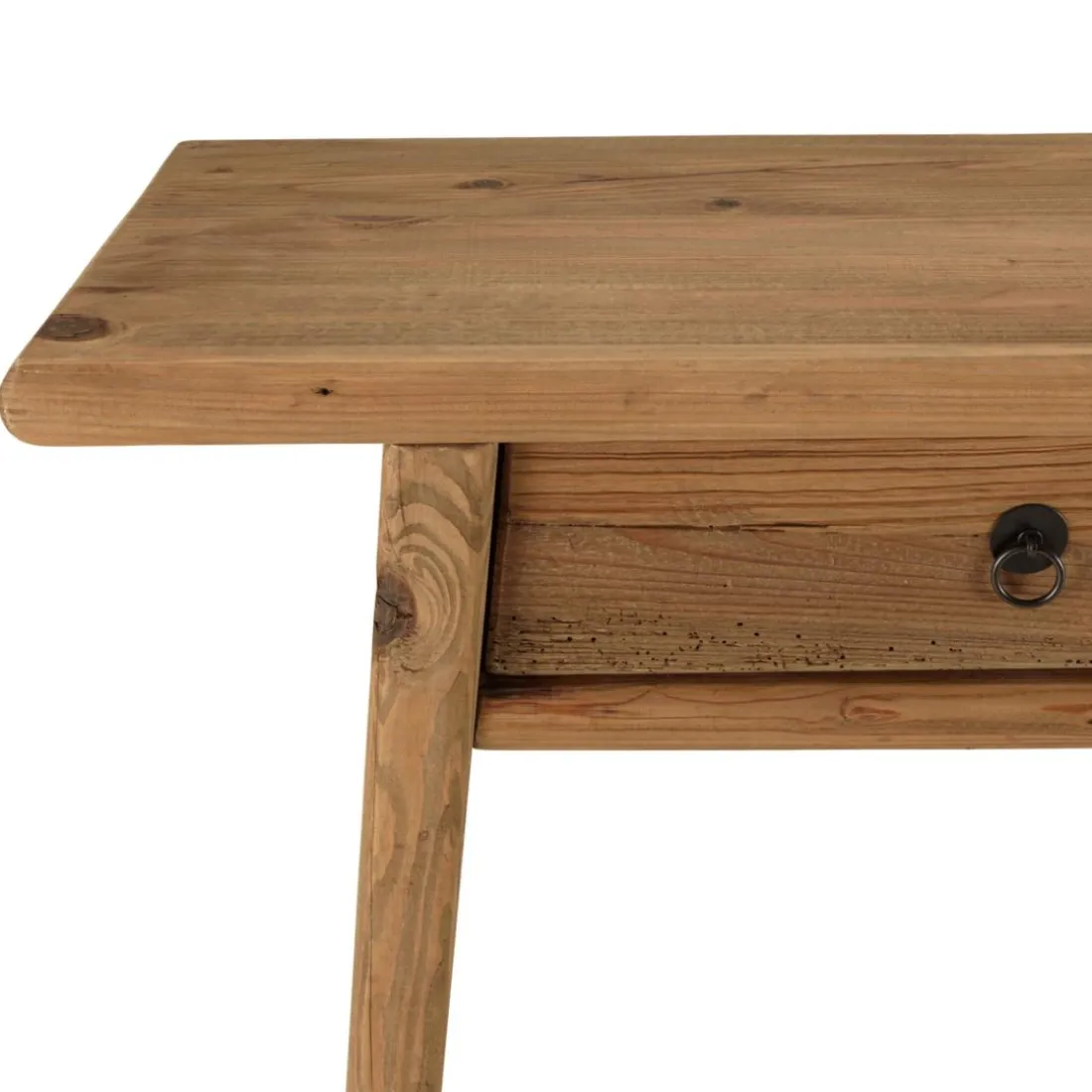 Console 2 tiroirs bois pin recyclé SANDY