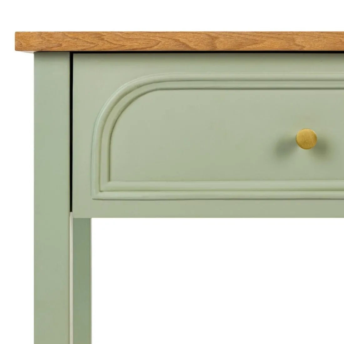 Console 2 tiroirs Mohea Vert céladon