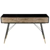 Console 3 tiroirs scandinave en Sapin et métal - DEBBIE