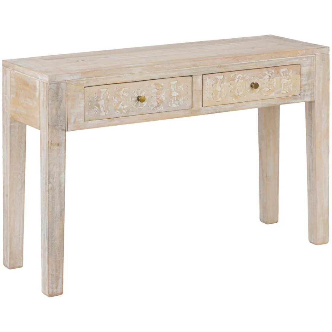 Console 2 tiroirs Shirel manguier