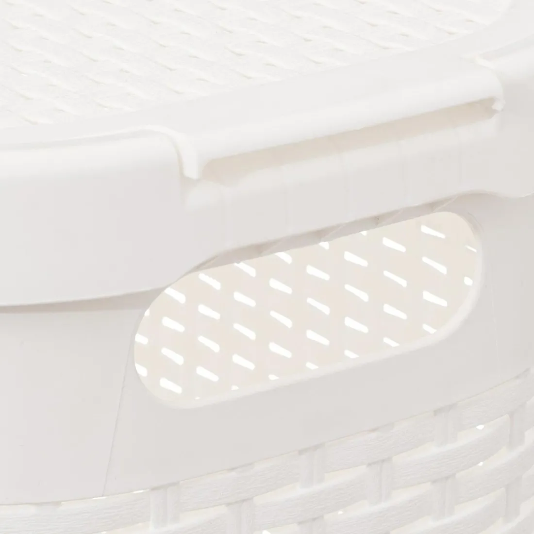 Corbeille slim de 40L blanc