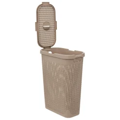 Corbeille slim 40L Rattan