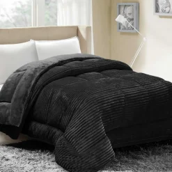 Couette coton club noir Microfibre