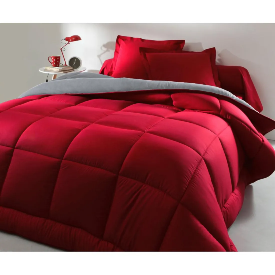 Couette HEBE 400 g/m² rouge en polyester