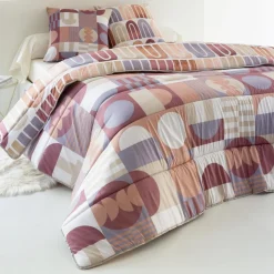 Couette légère CURVES multicolore en polyester
