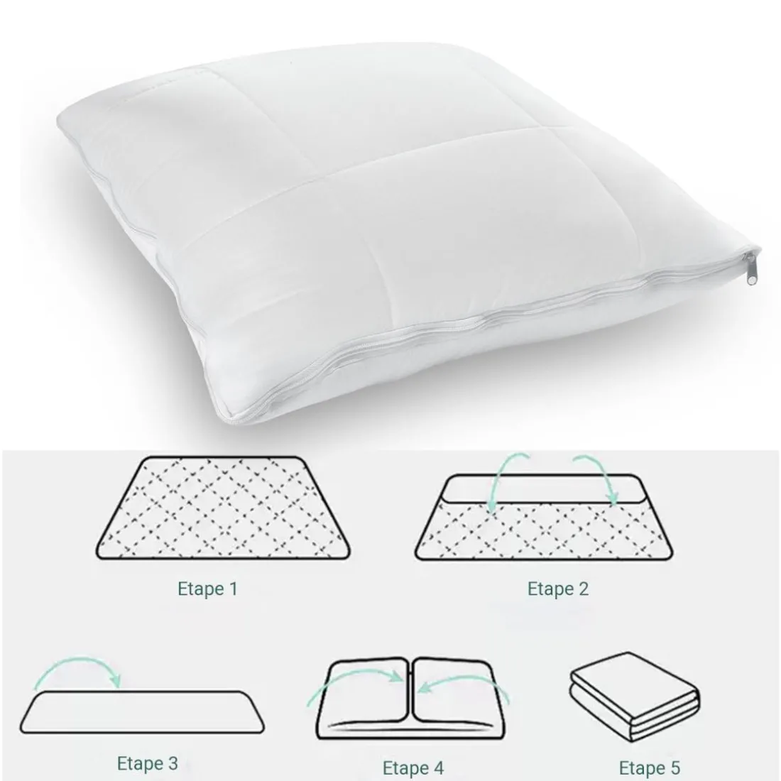 Couette magique blanche Microfibre