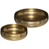 Coupes Métal Martele Oasis x 2