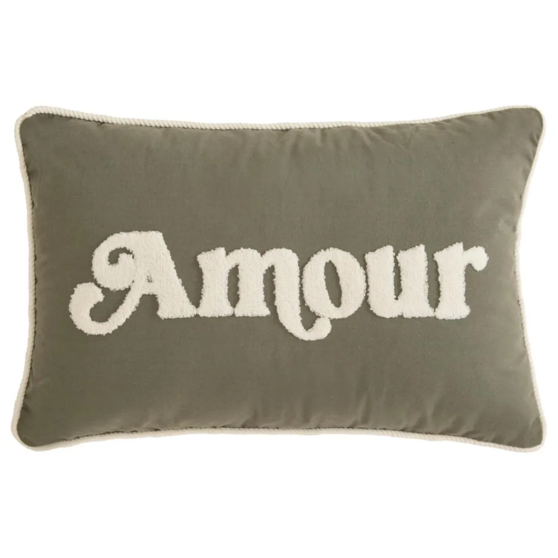 Coussin Cherry 58x10cm - vert Kaki