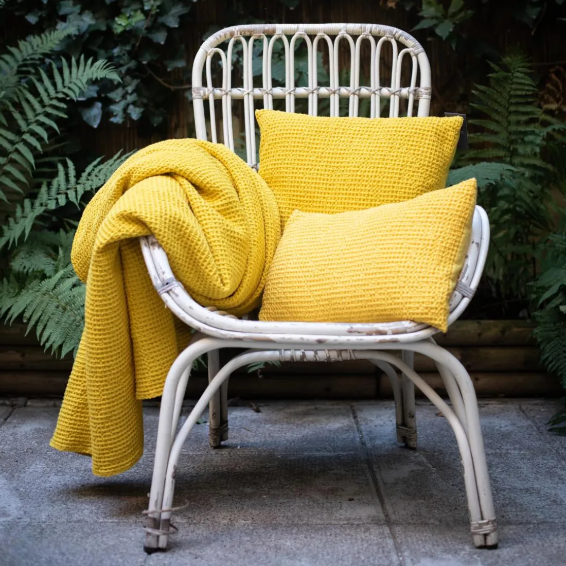 Coussin coton Maia Ficelle Lin