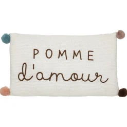 Coussin en maille campagne