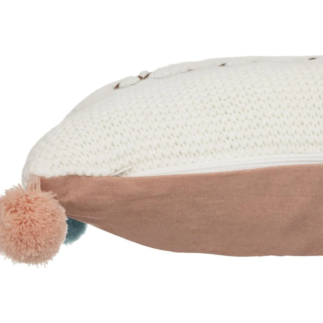 Coussin en maille campagne