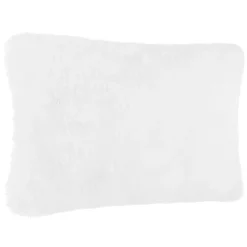 Coussin fourrure blanc