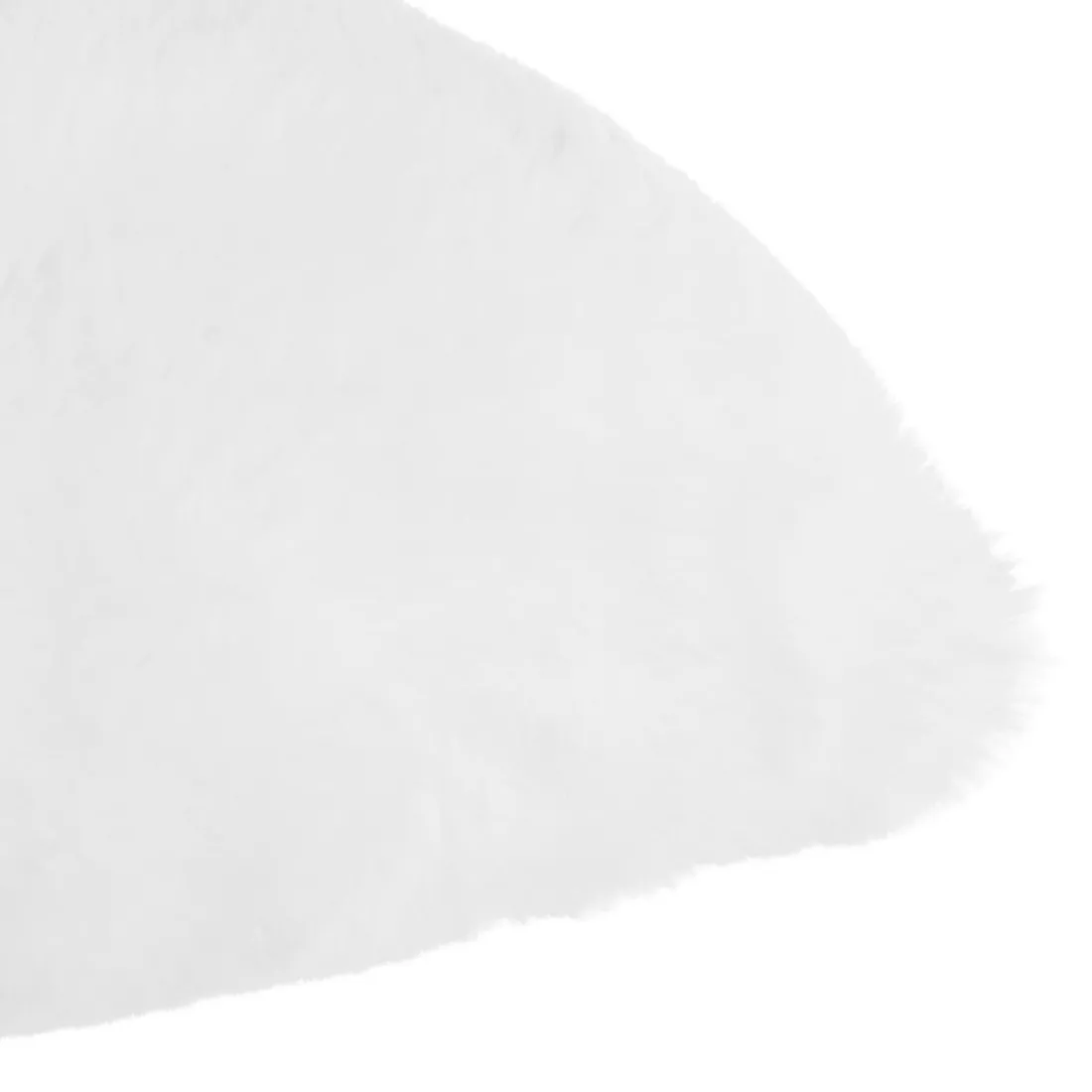 Coussin fourrure blanc