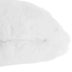 Coussin fourrure blanc