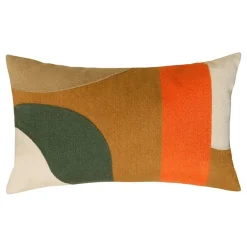 Coussin Hary marron caramel