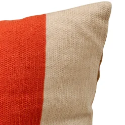 Coussin Hary marron caramel