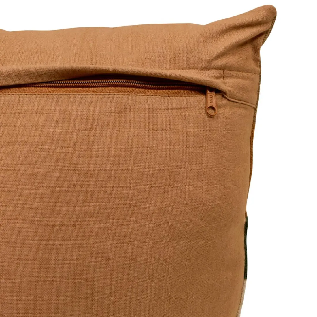 Coussin Hary marron caramel