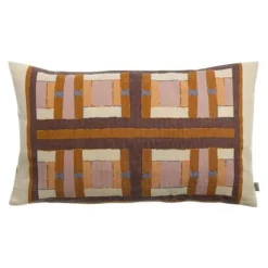 Coussin imprimé Taho Cuivre