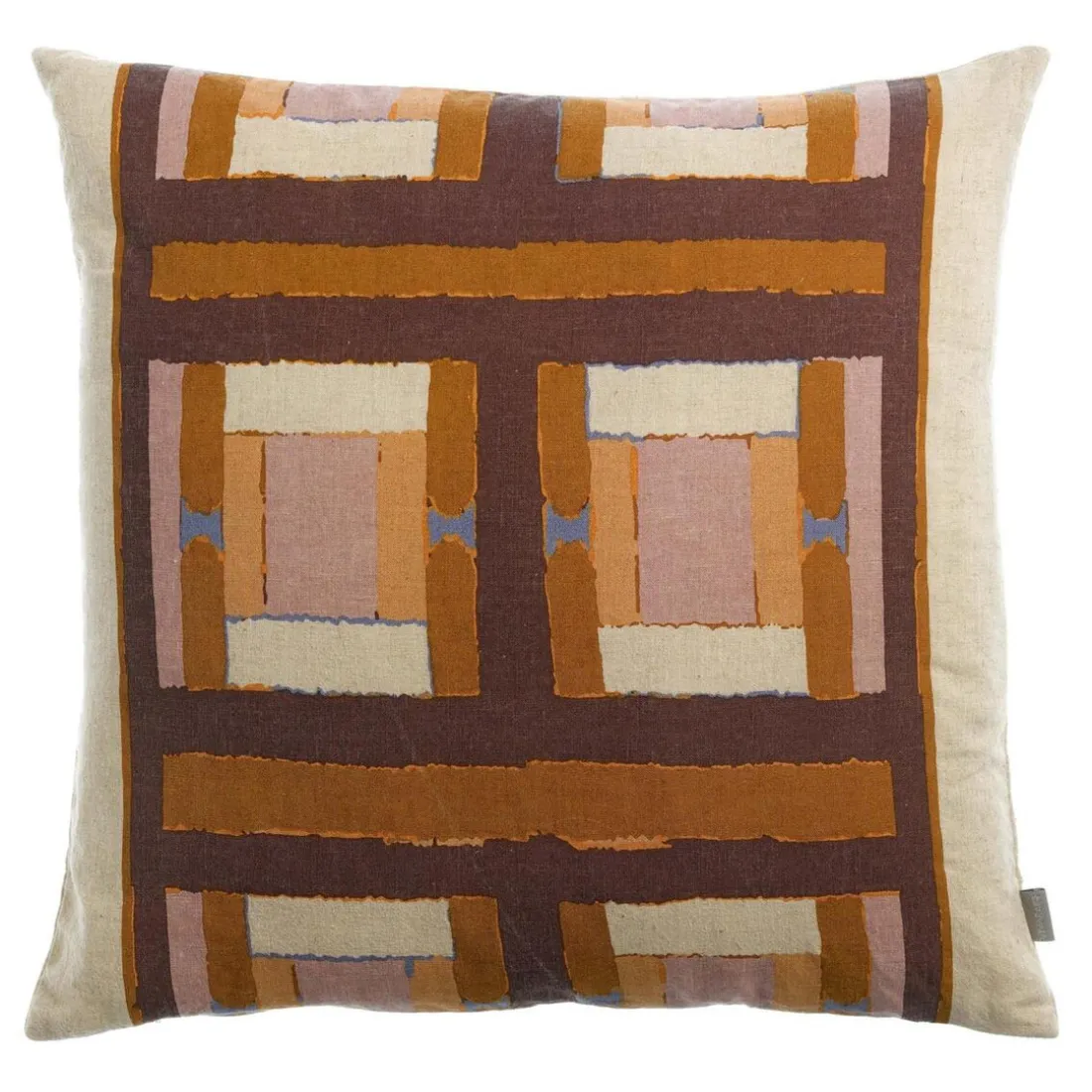 Coussin imprimé Taho Cuivre