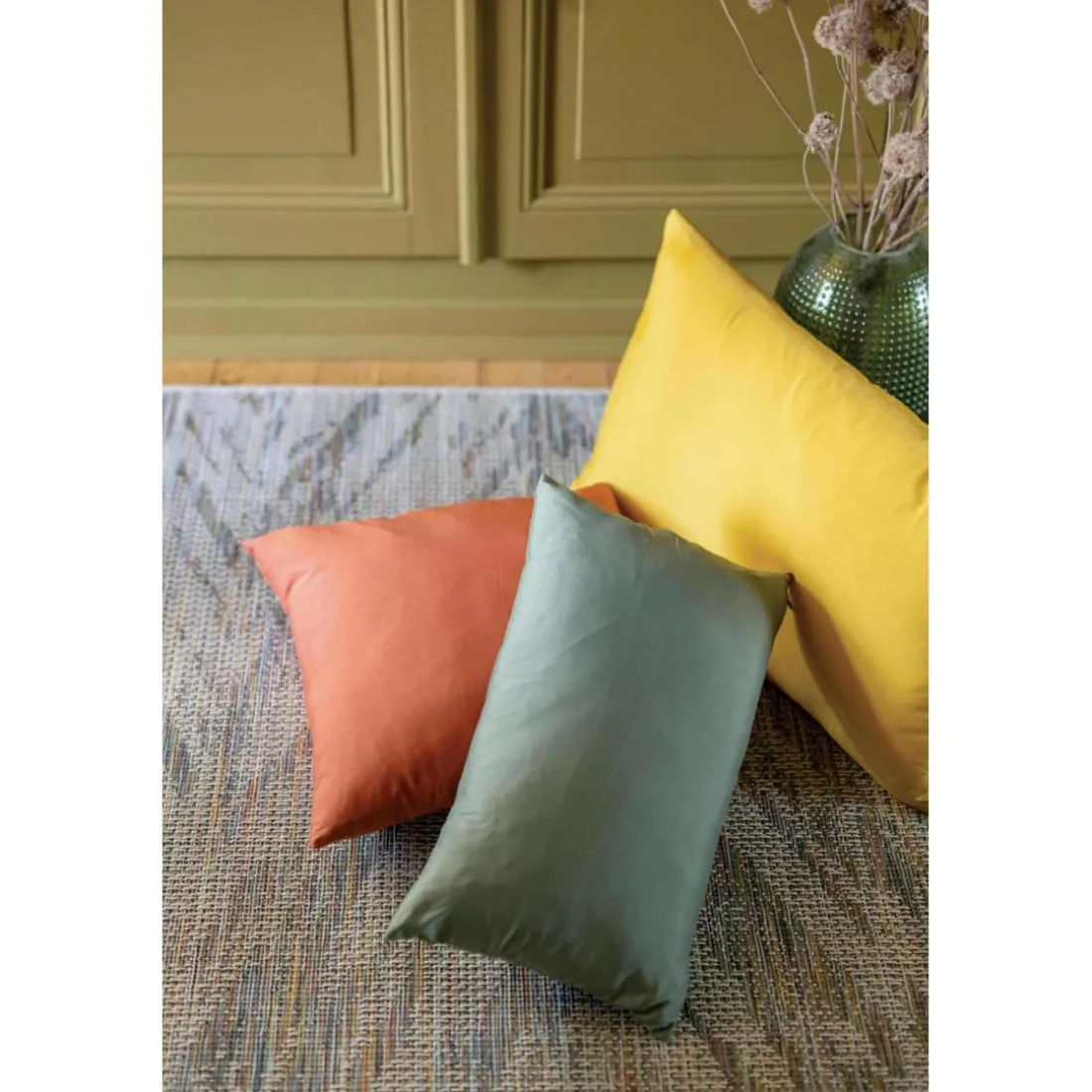 Coussin recyclé Gianni Verveine 30 x 50