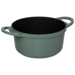 Cuiseur vapeur fonte d'aluminium vert
