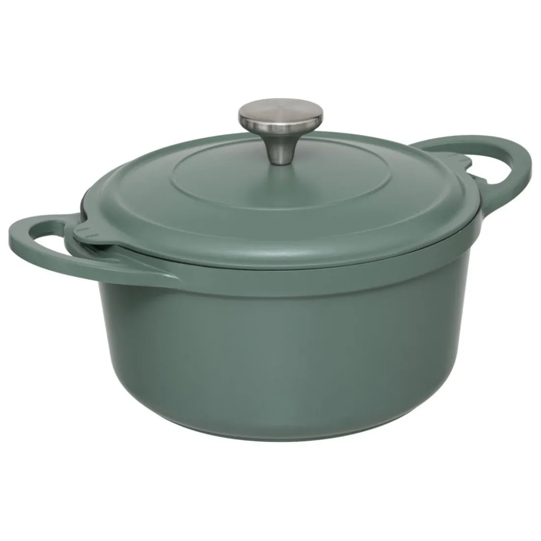 Cuiseur vapeur fonte d'aluminium vert