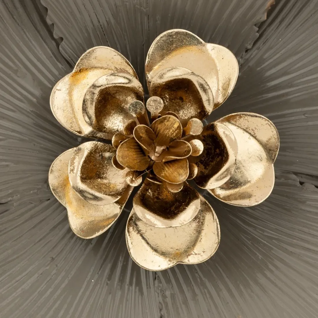 Déco murale Marjorie métal doré