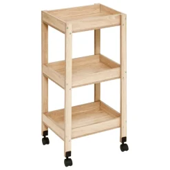 Desserte 3 niveaux Abana bois clair
